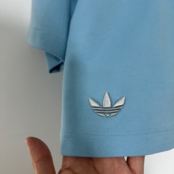 Adidas Women's Light Blue Short Sleeve Tee - Picture 2 of 3